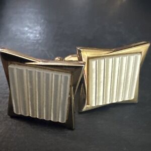 Vintage Original Swank Square Mother Of Pearl Cufflinks